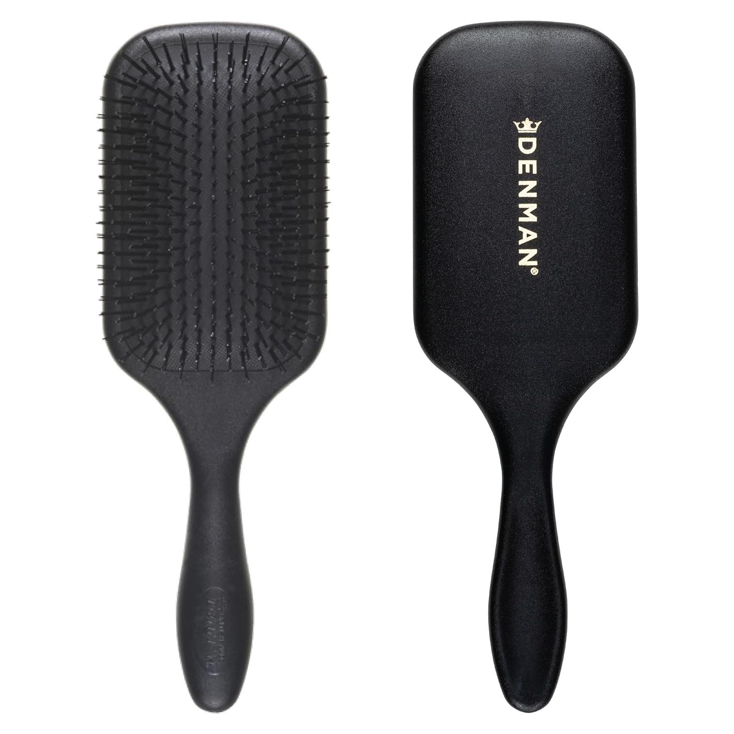 Cepillo Desenredante Denman D90L Negro con Cerdas Suaves