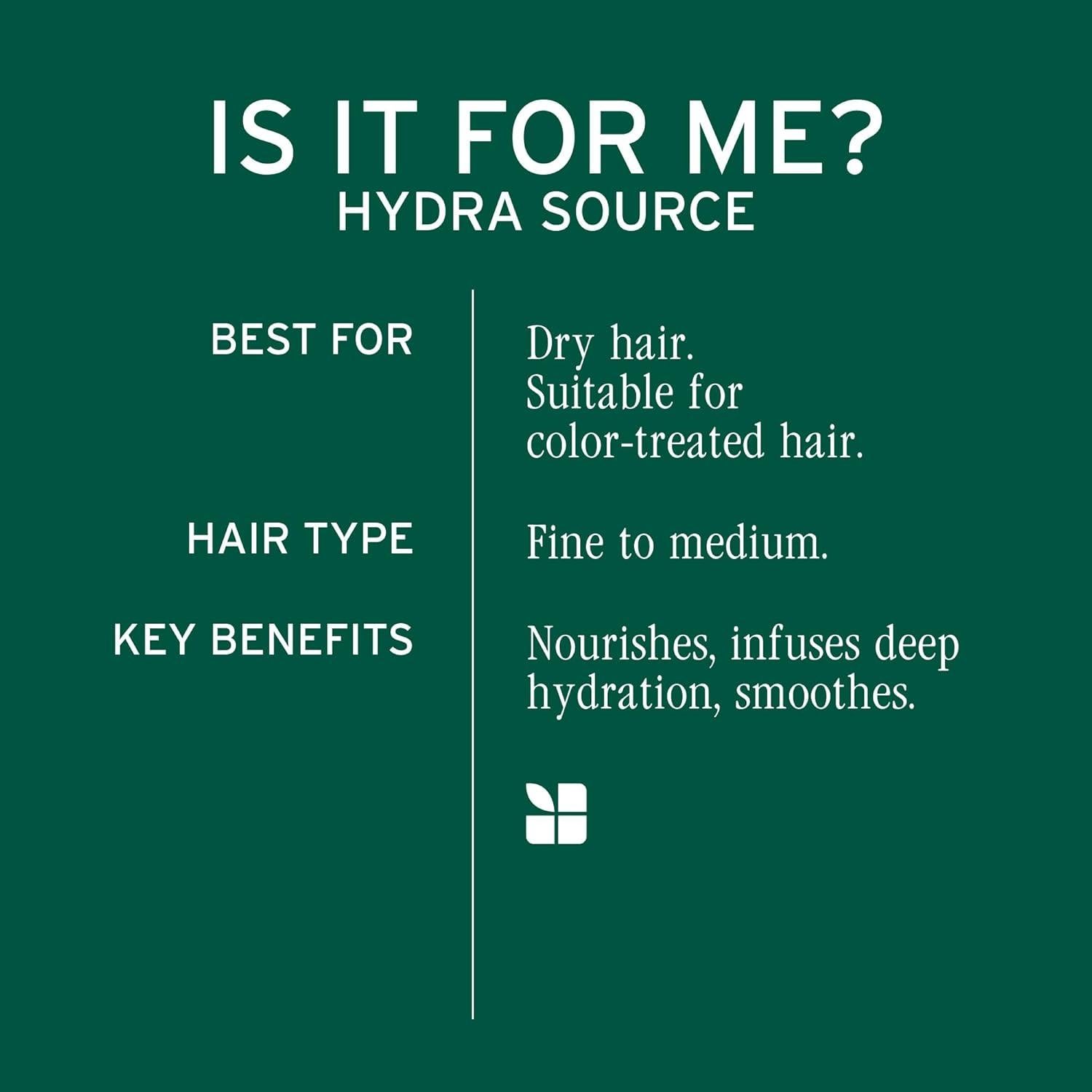 Máscara de Tratamiento Profundo Biolage Hydra Source 97.2 ml - Nutre y Suaviza