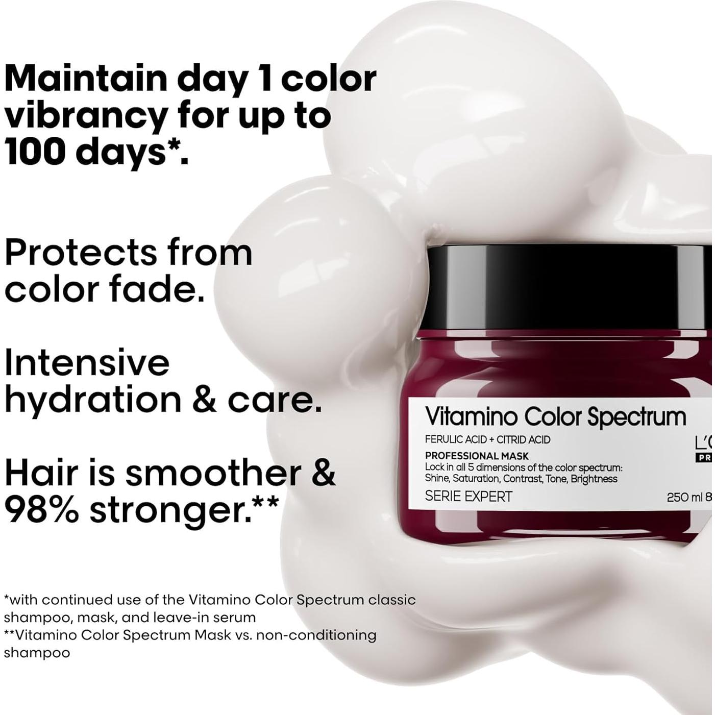 Máscara Vitamino Color Spectrum L'Oréal Professionnel 250ml - Hidratación y Suavidad para Cabello Teñido