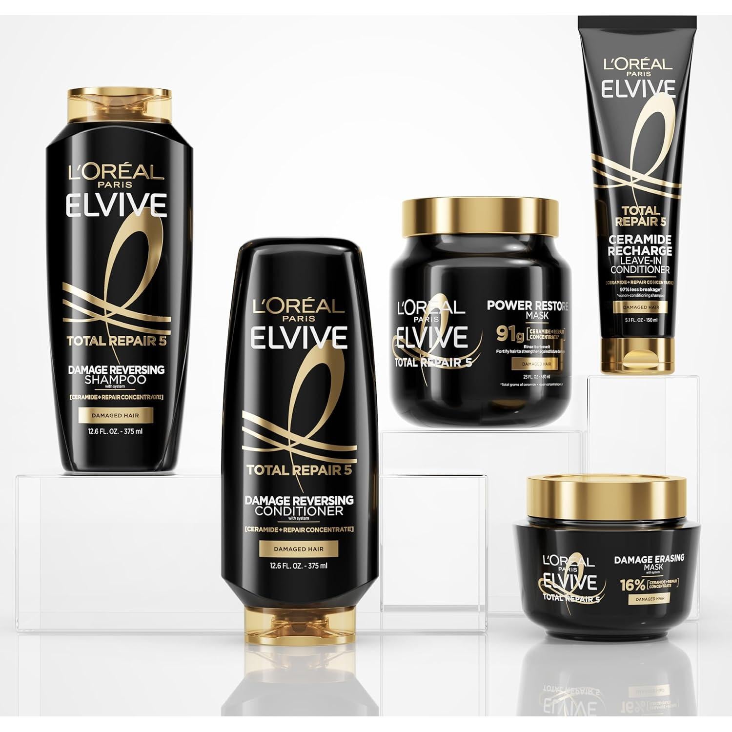 Bálsamo L'Oreal Paris Elvive Reparación Total 5 2x250ml