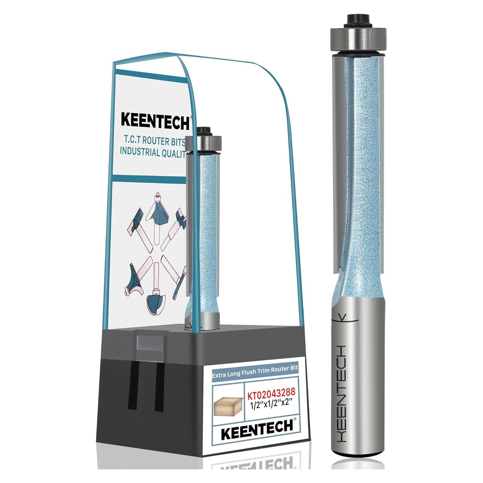 Broca de Router KEENTECH 12mm Eje 12mm Diámetro 5cm Profundidad