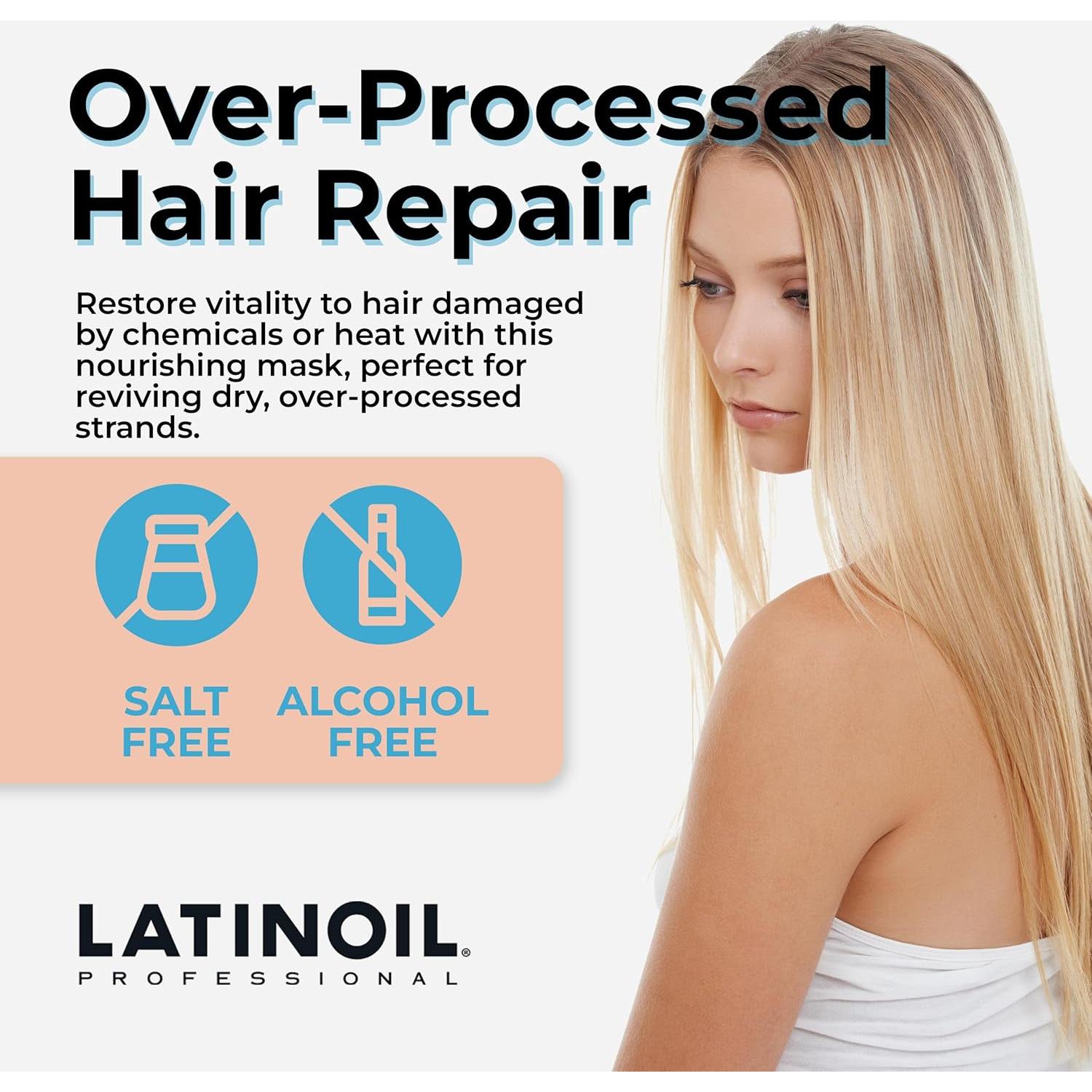 Mascarilla Hidratante Latinoil 250 mL - Aceite de Chía para Cabello Dañado