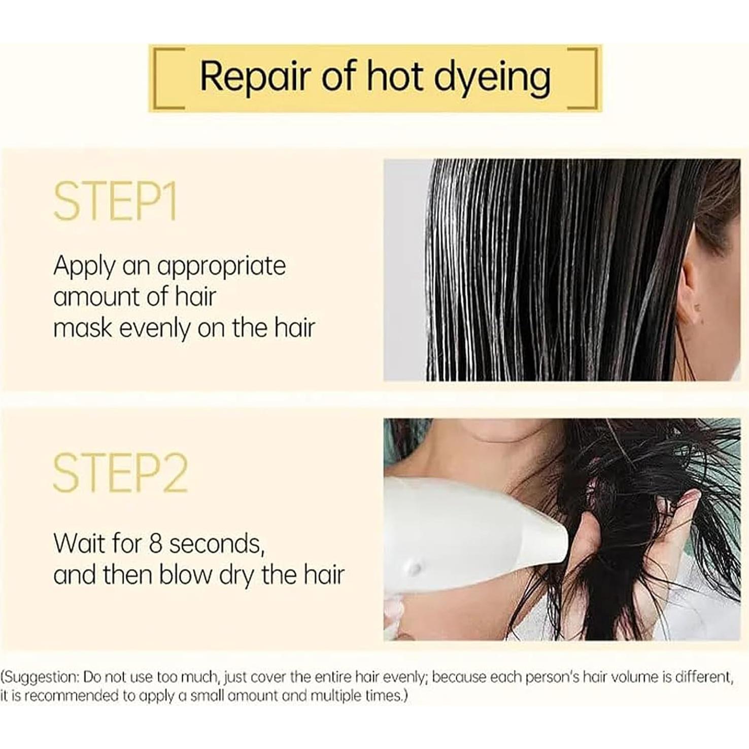 Mascarilla de Queratina Hidrolizada WHHWM 70g - Tratamiento Cabello Dañado