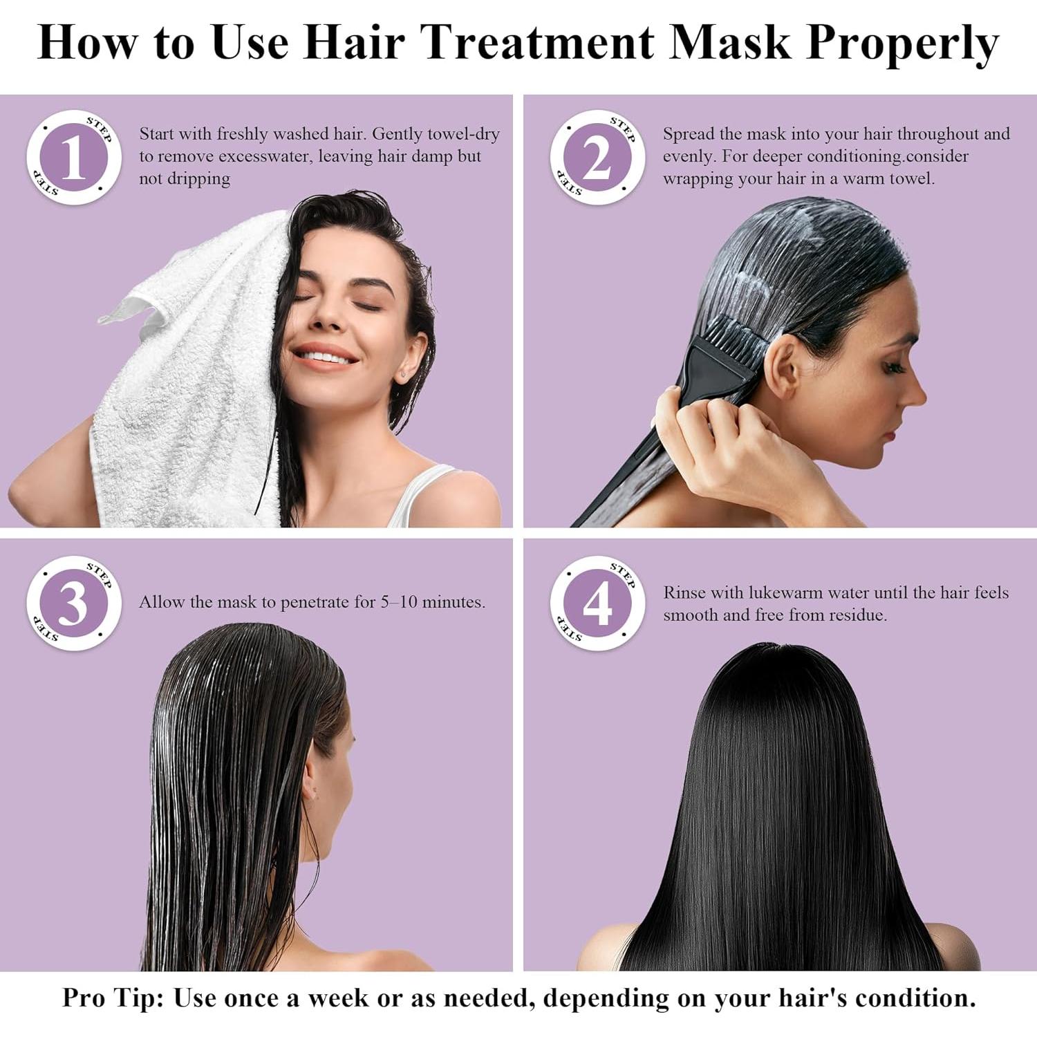 Mascarilla para Cabello Morado Alfheim 240 ml | Hidratación y Reparación