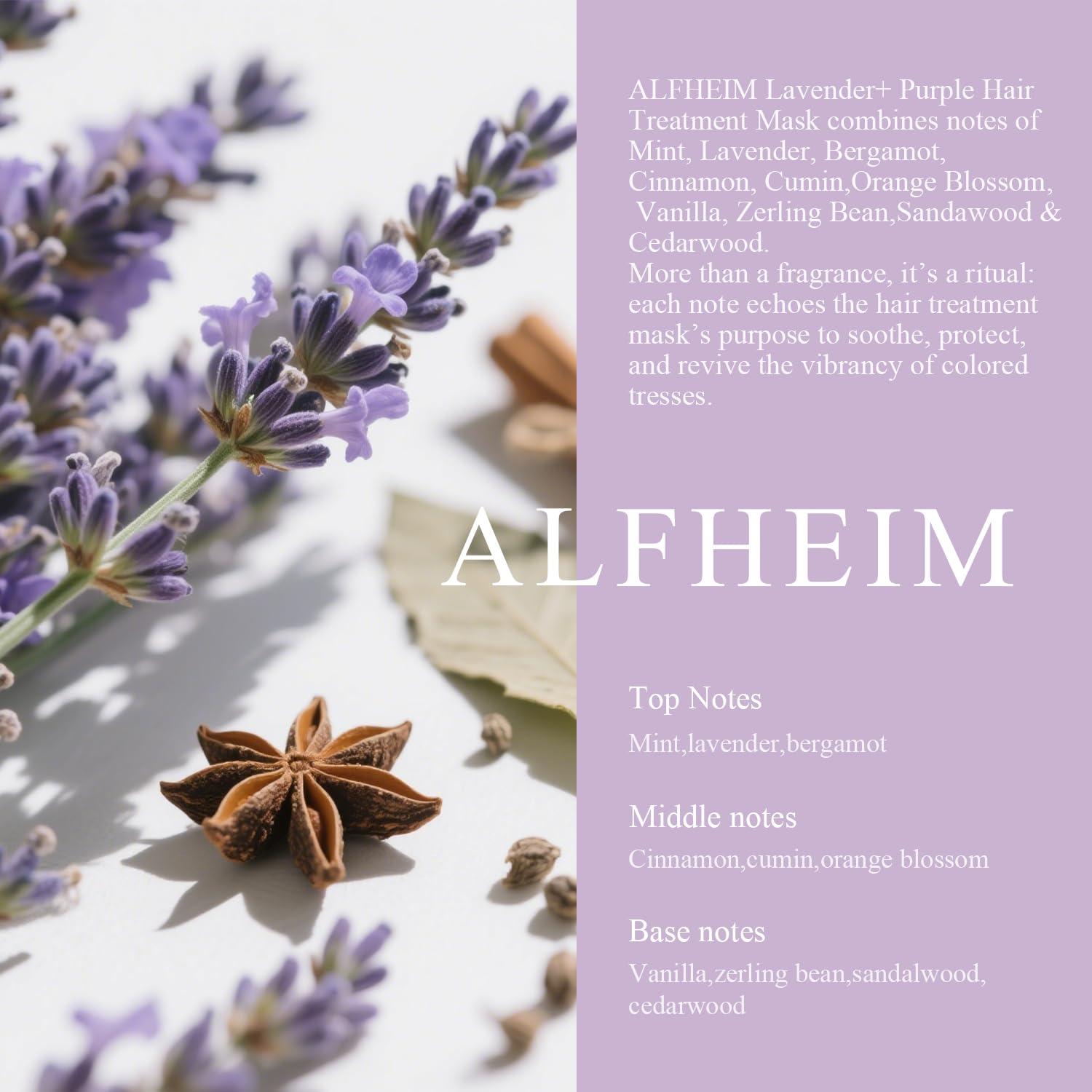 Mascarilla para Cabello Morado Alfheim 240 ml | Hidratación y Reparación