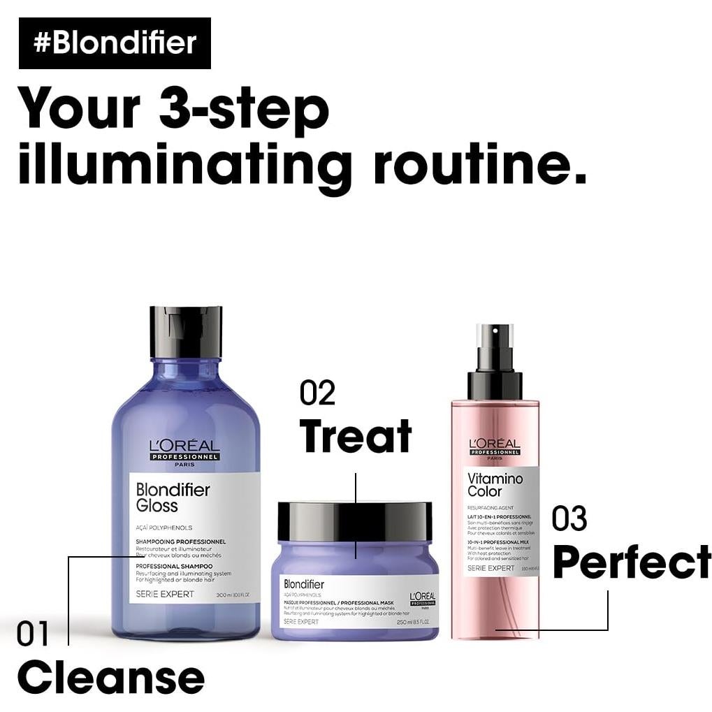 Máscara L'Oréal Professionnel Blondifier 240g - Tratamiento Nutritivo para Cabello Rubio