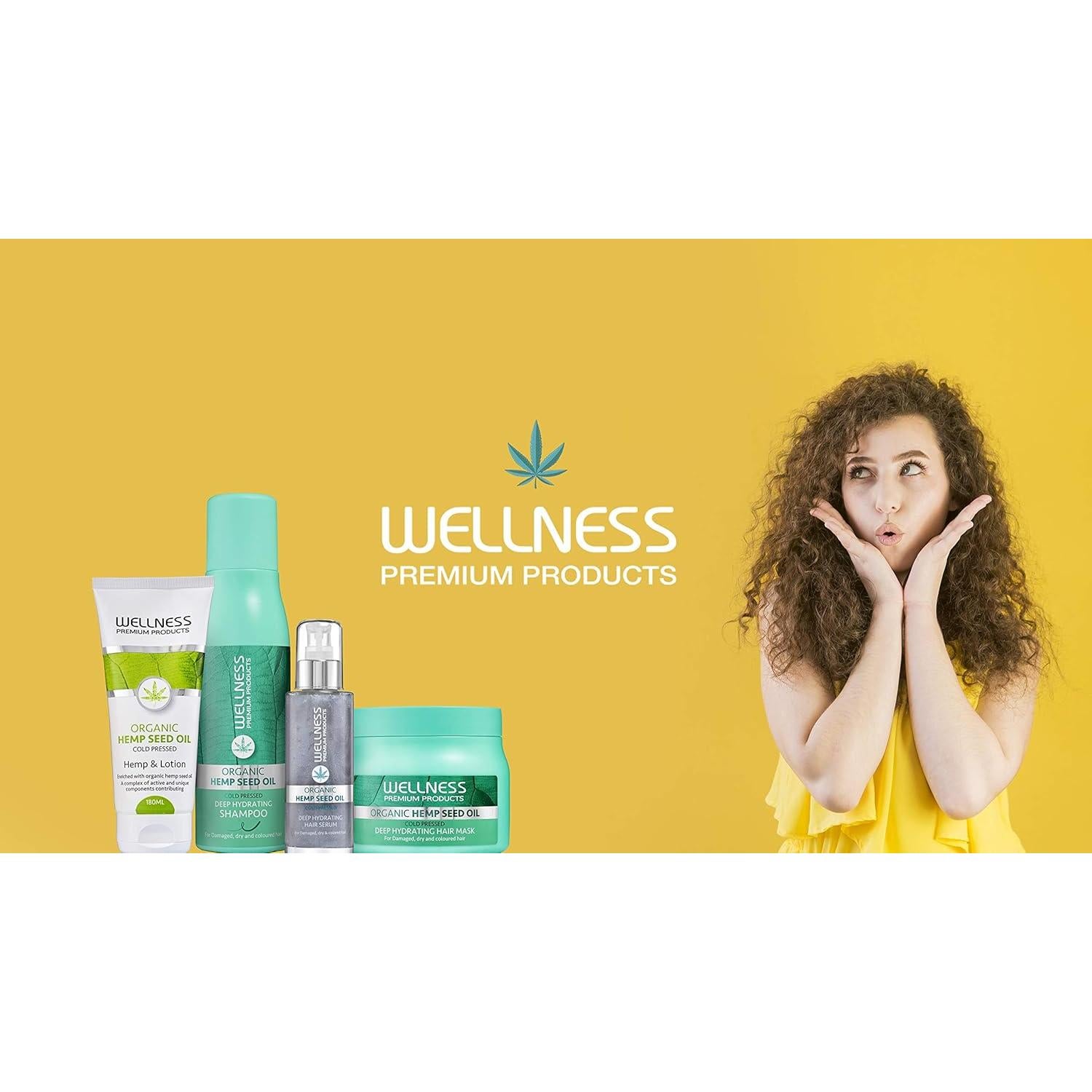 Máscara Capilar Hidratante Profunda Wellness 500 ml - Aceite de Semilla de Cáñamo Orgánico