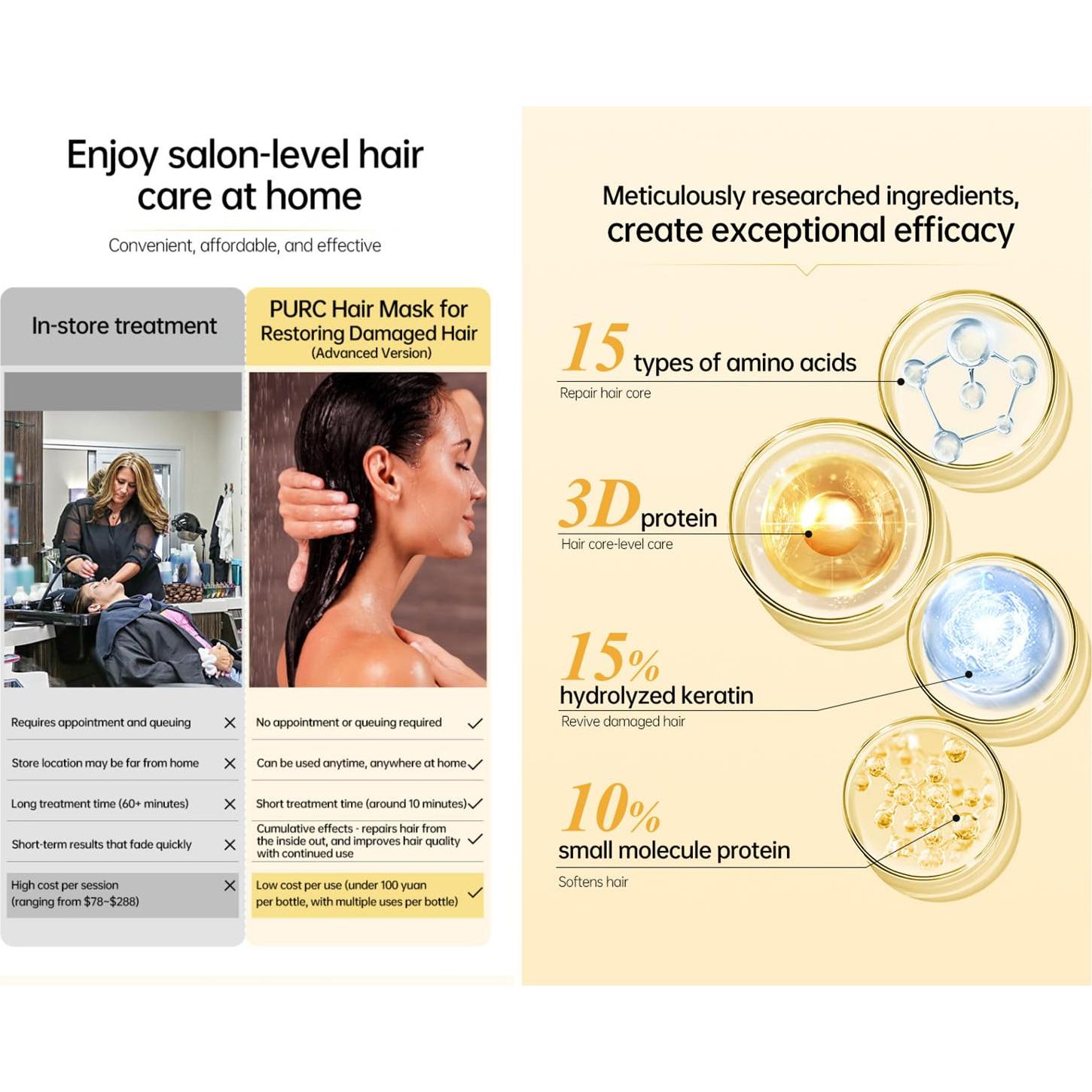 Mascarilla para Cabello Dañado NTYNLe 8s Queratina Sin Enjuague