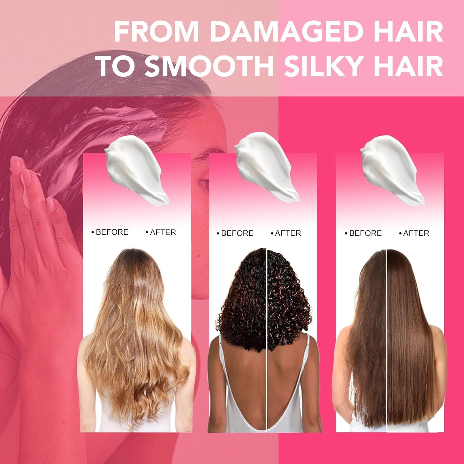 Mascarilla Reparadora de Queratina LSKINBATH 500ml - Acondicionador Profundo