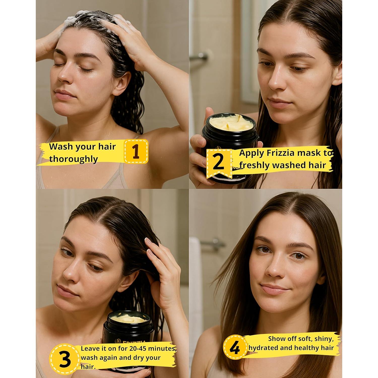 Máscara de Cabello Frizzia Ultra Colágeno 500 ml - Hidratación y Brillo