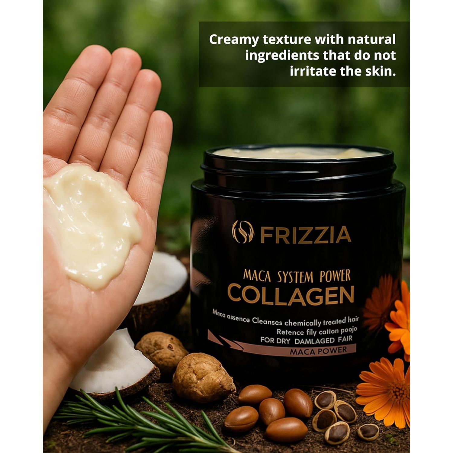 Máscara de Cabello Frizzia Ultra Colágeno 500 ml - Hidratación y Brillo