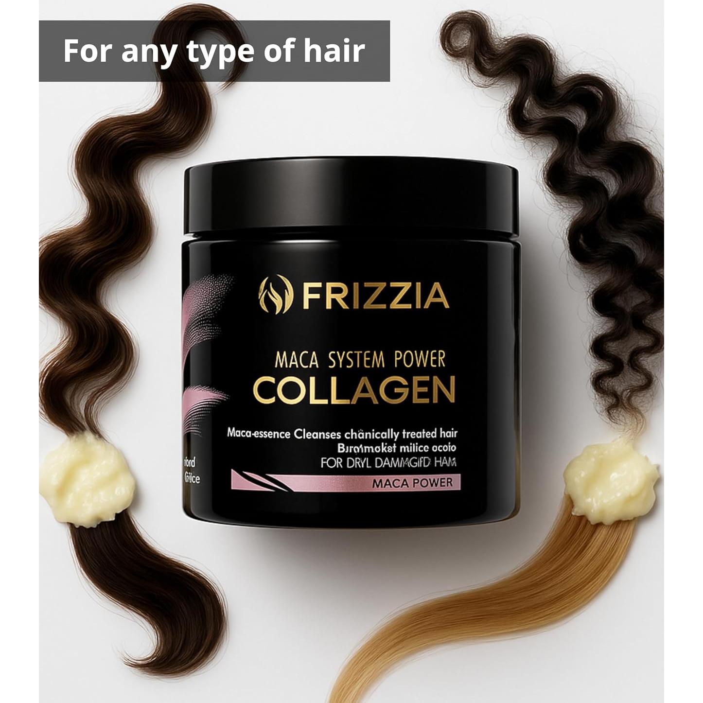 Máscara de Cabello Frizzia Ultra Colágeno 500 ml - Hidratación y Brillo