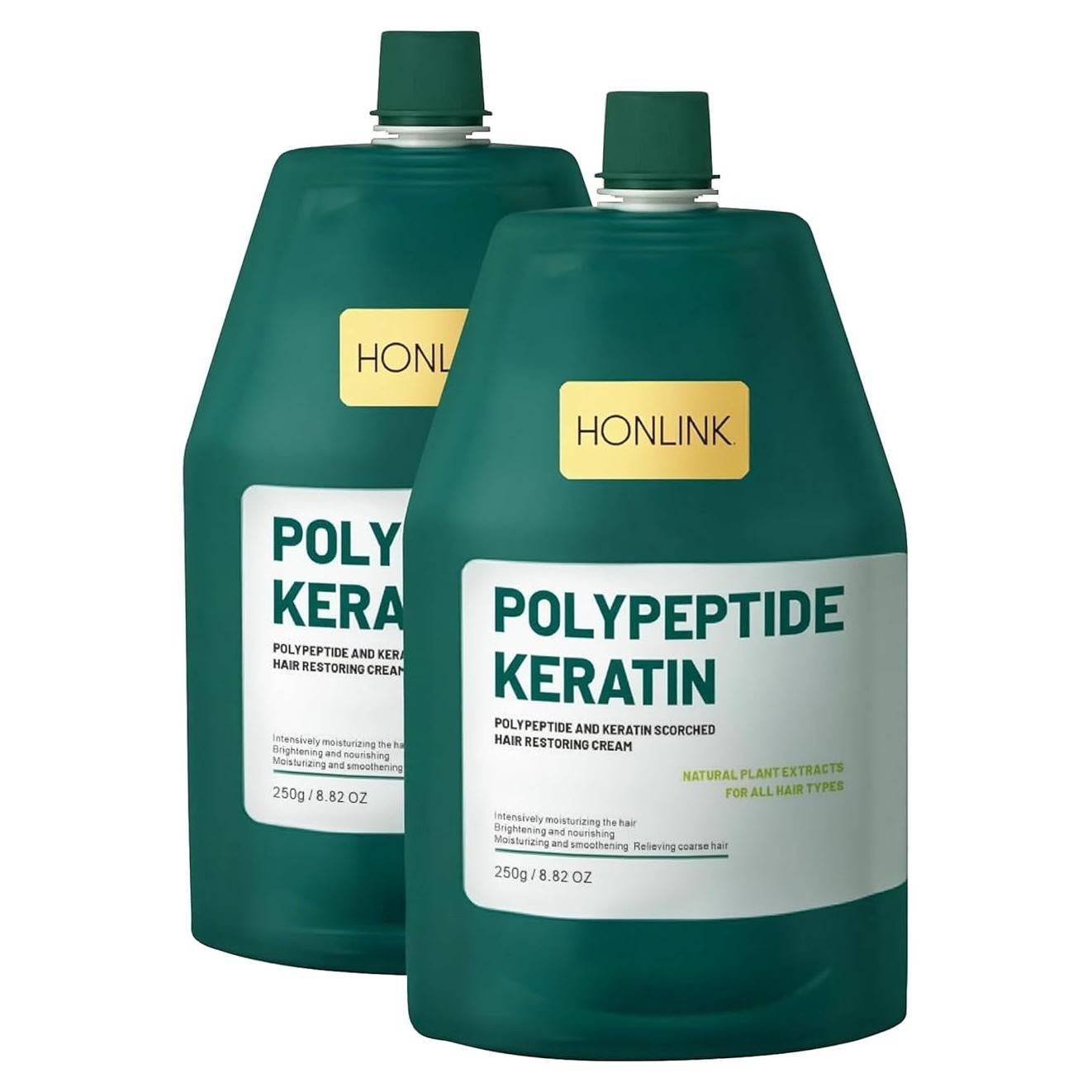 Máscara de Acondicionador de Queratina HONLINK 2 Piezas 72h Hidratación