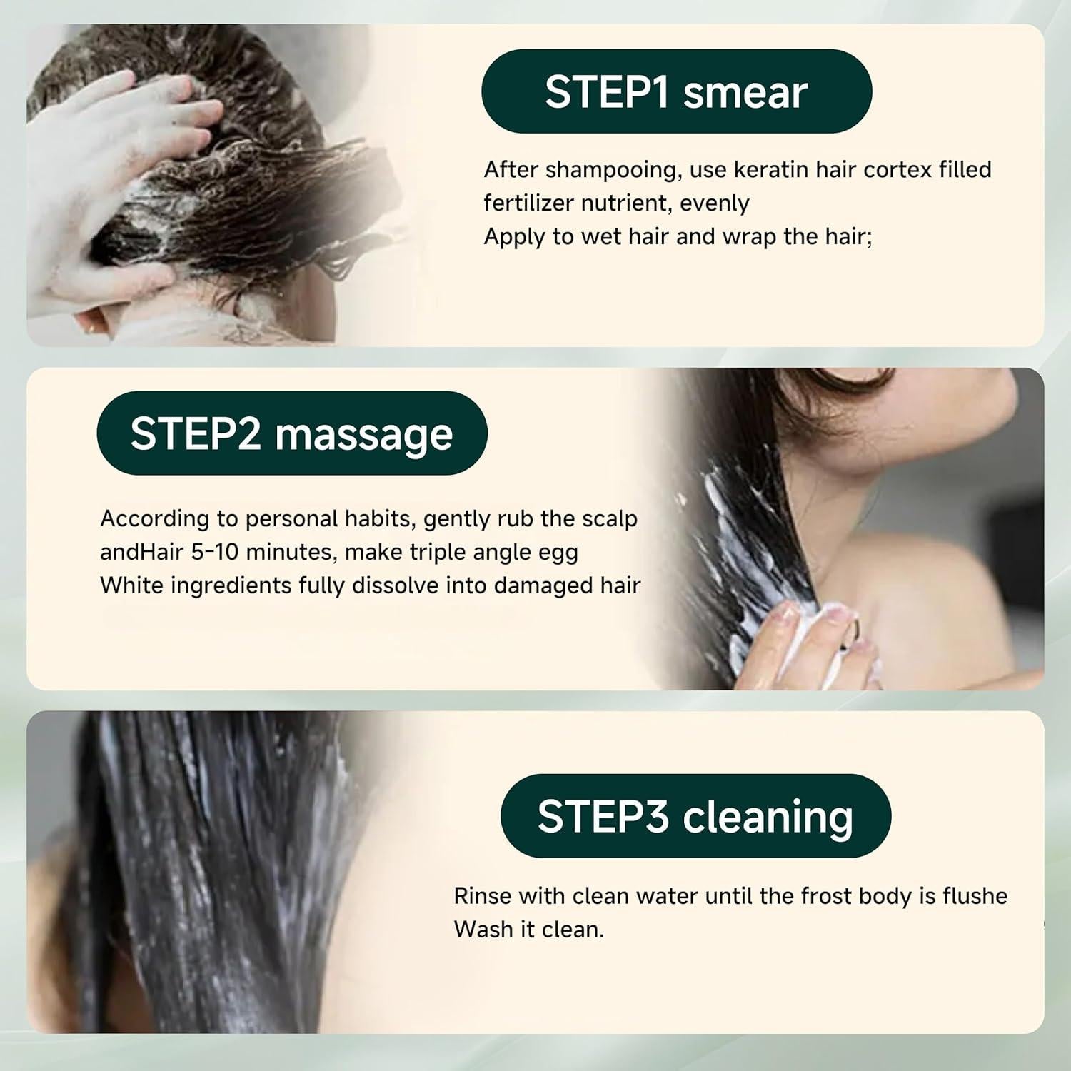 Máscara de Acondicionador de Queratina HONLINK 2 Piezas 72h Hidratación