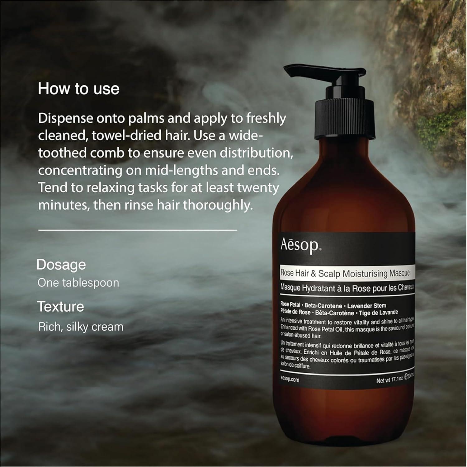 Mascarilla Hidratante Aesop 500 mL para Cabello y Cuero Cabelludo