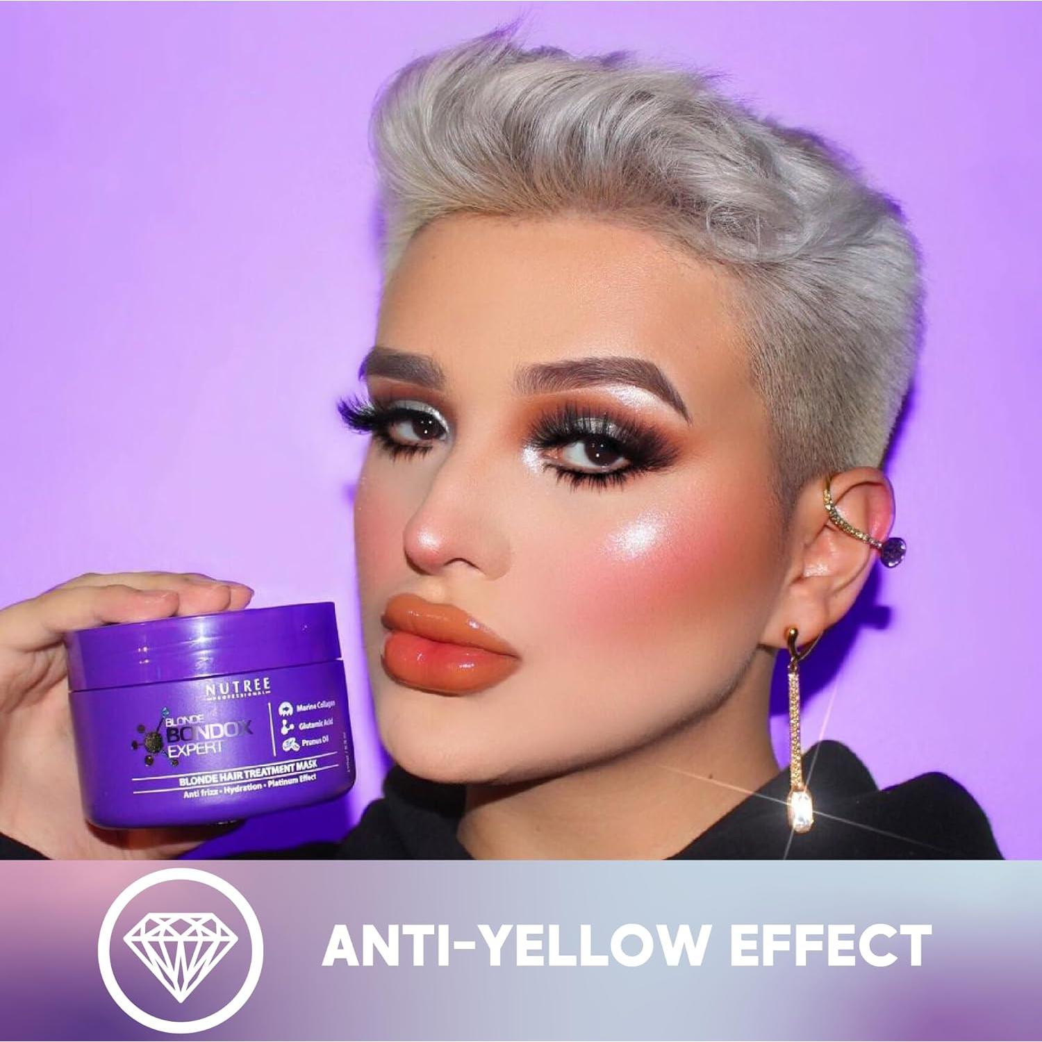 Mascarilla de Keratina Nutree para Rubios 248 g - Anti-Frizz