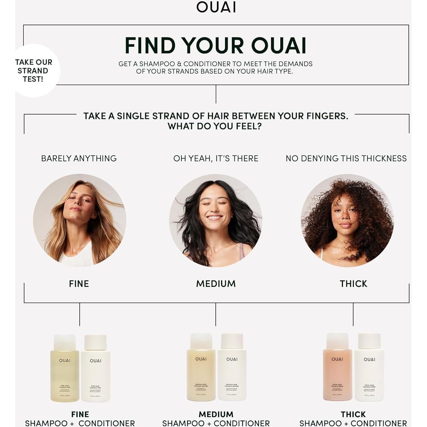 Mascarilla Hidratante OUAI para Cabello Fino 96 g - Reparación y Brillo