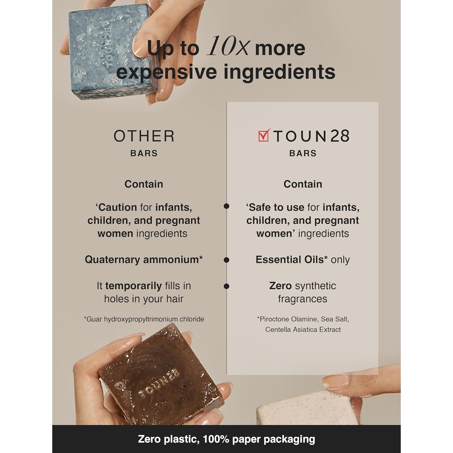 Champú Sólido Natural Vegano TOUN28 Anticaspa 99g