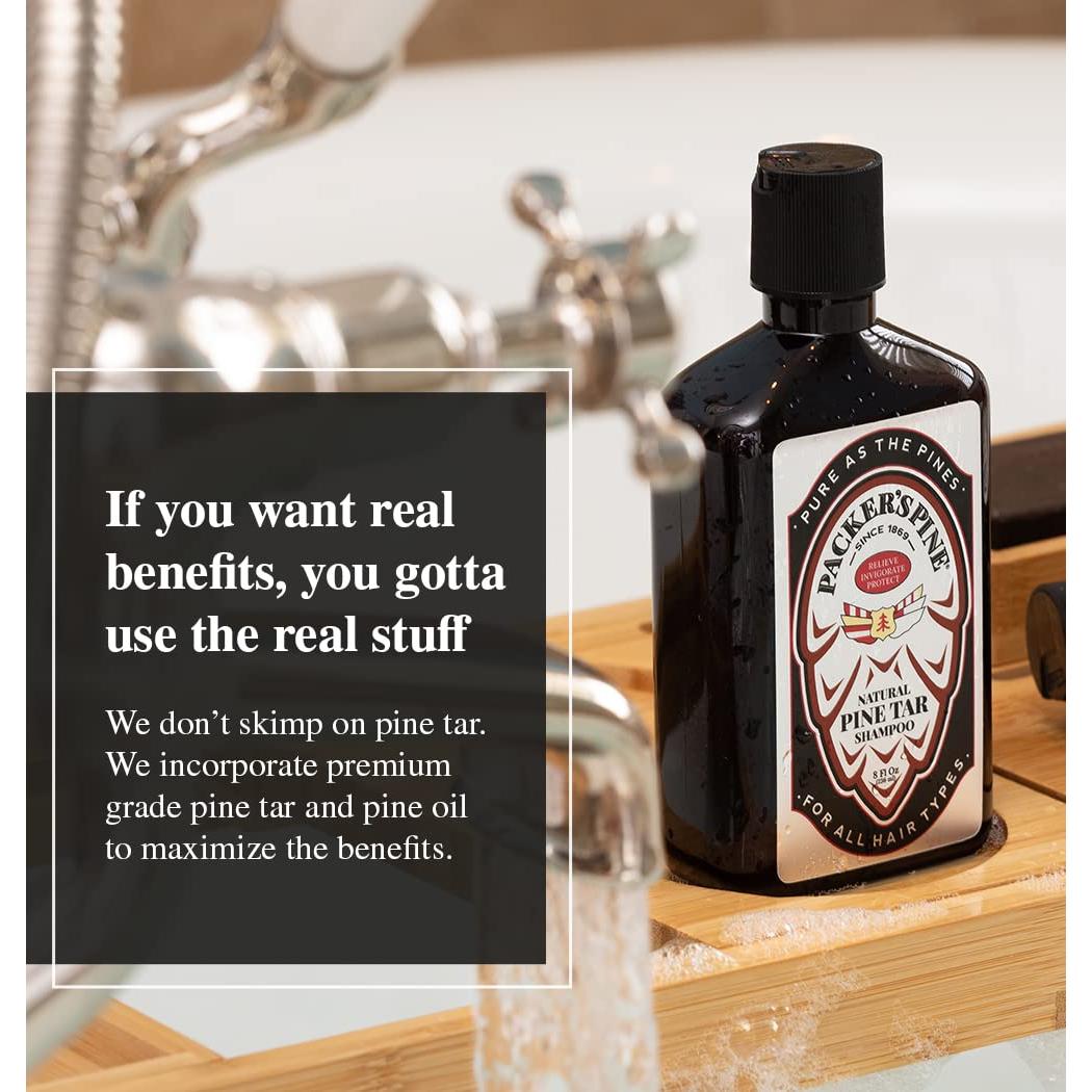 Champú de Alquitrán de Pino Packer 226g | Sin Sulfatos y Parabenos