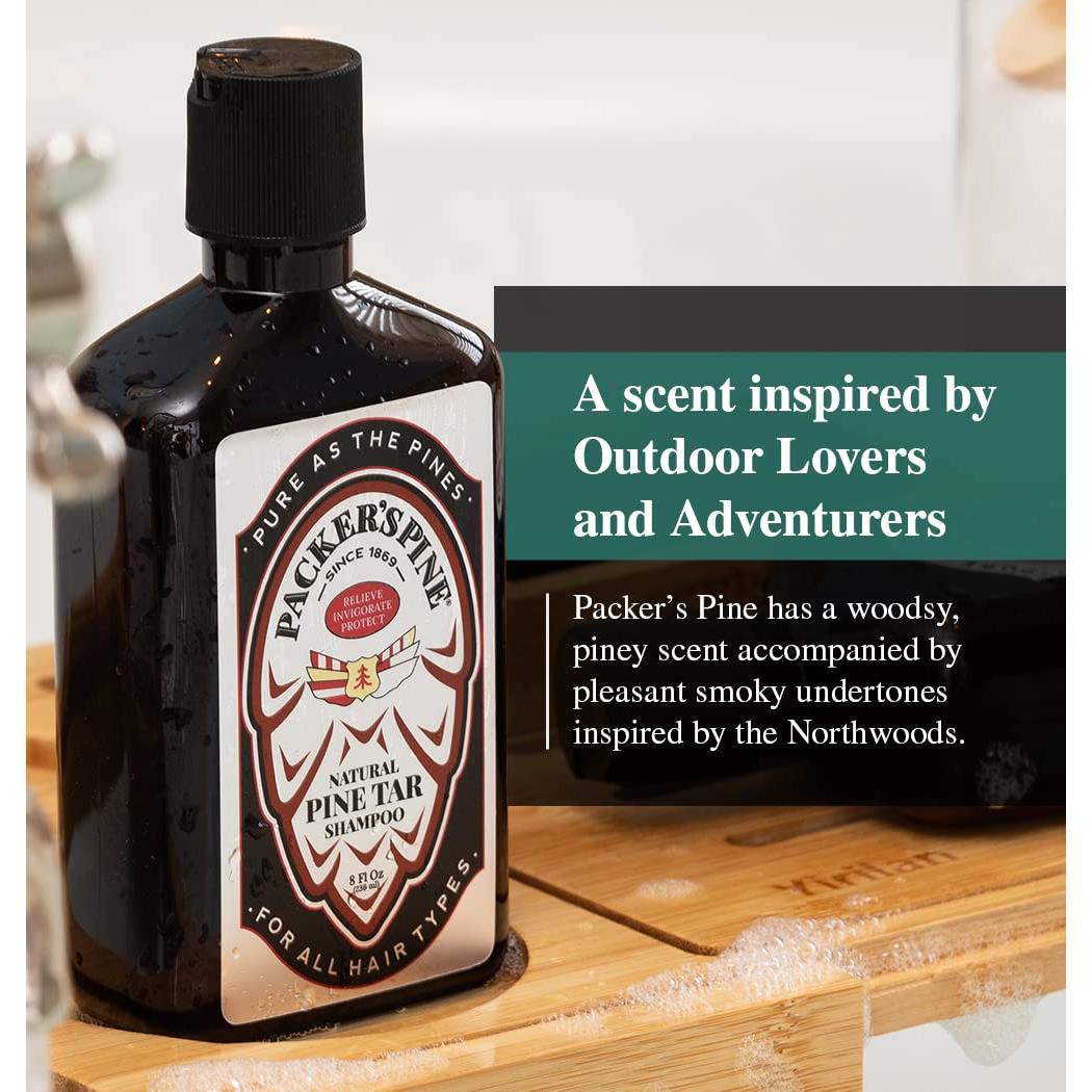 Champú de Alquitrán de Pino Packer 226g | Sin Sulfatos y Parabenos