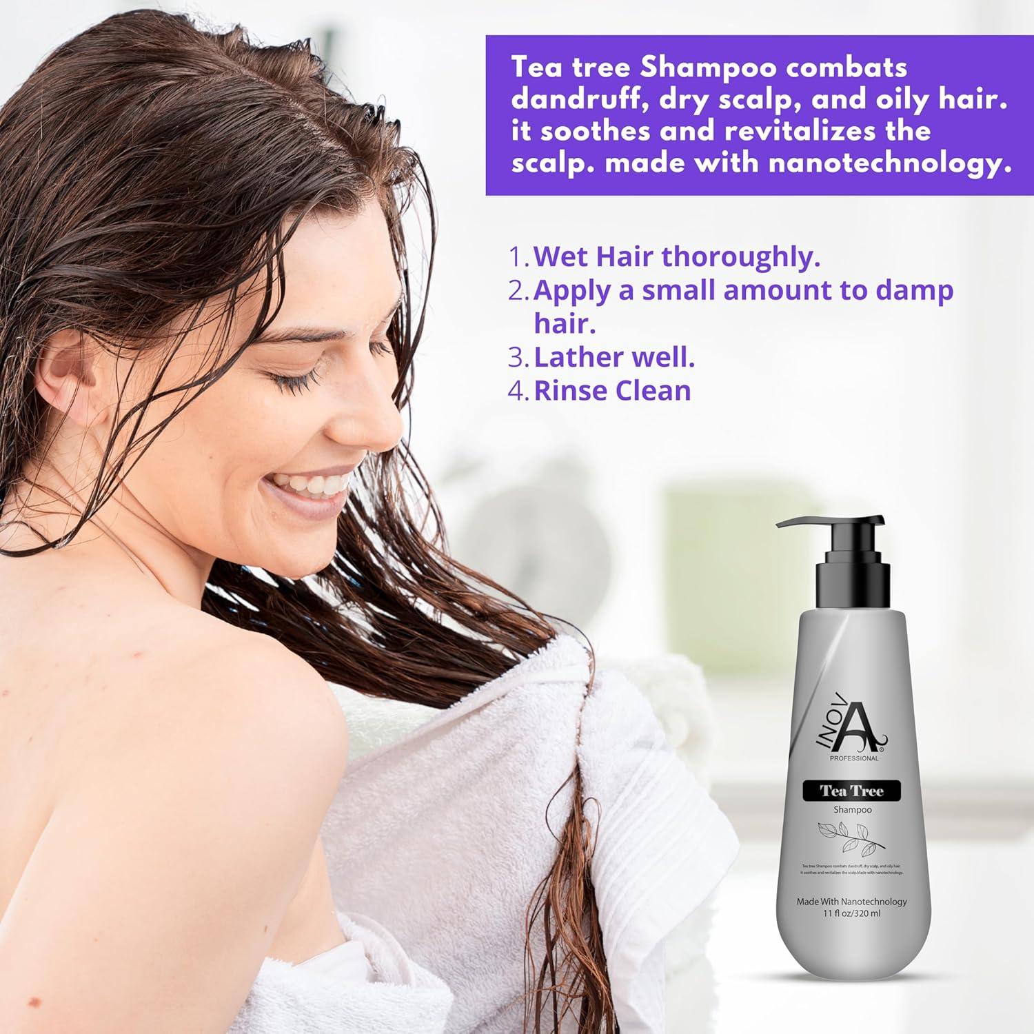 Champú de Árbol de Té Inova Professional 311 ml - Cuidado Nutritivo