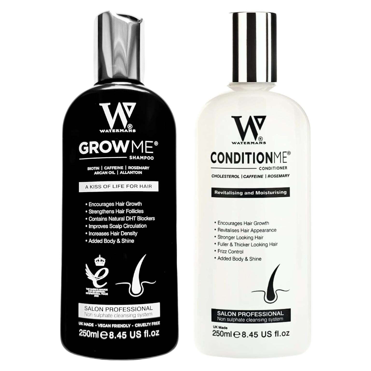 Conjunto de Champú y Acondicionador Watermans para Crecimiento Capilar