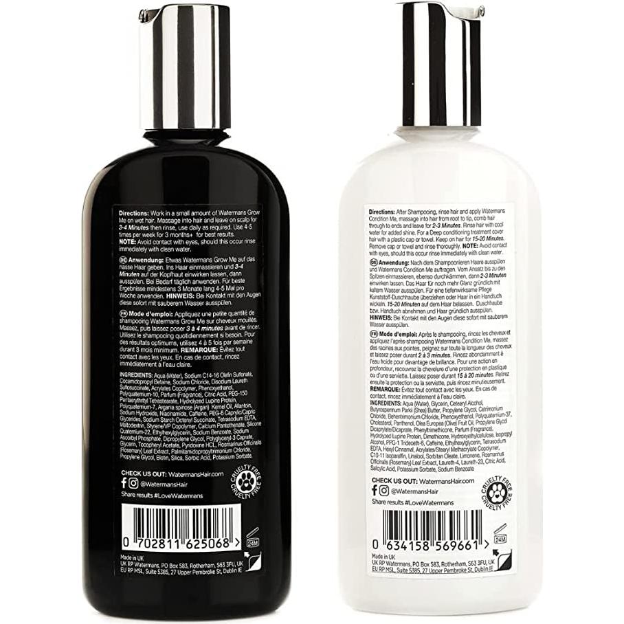 Conjunto de Champú y Acondicionador Watermans para Crecimiento Capilar