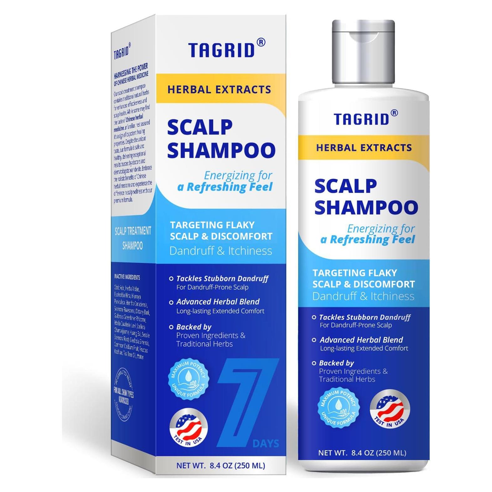 Champú Antifúngico TAGRID 250mL para Psoriasis y Dermatitis