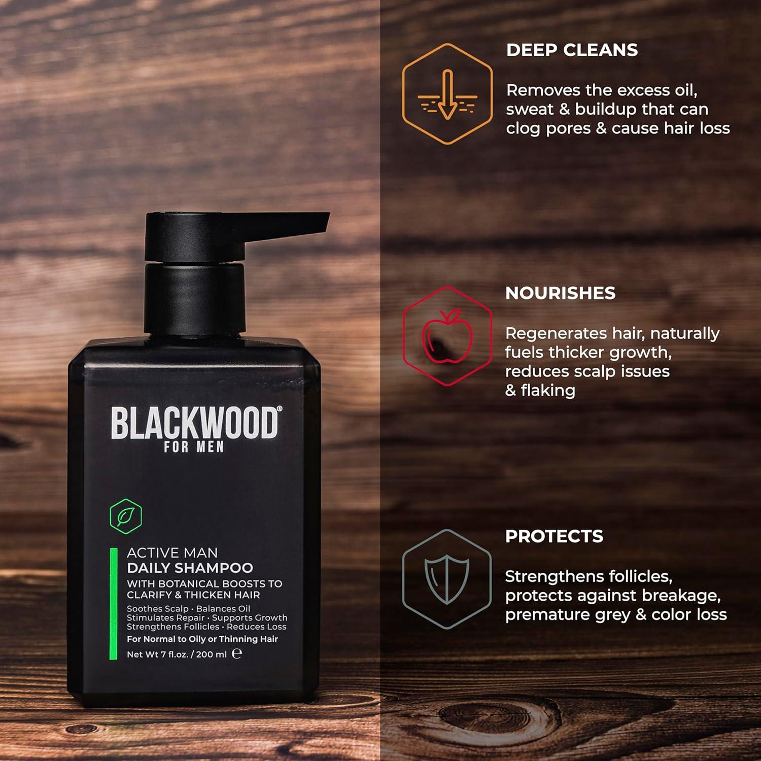 Champú Engrosante y Aclarador Blackwood Para Hombres 198.4g
