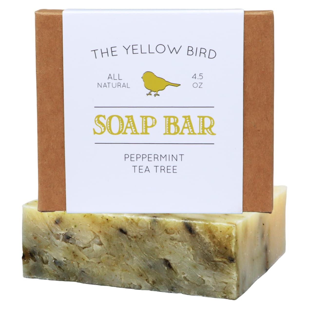 Jabón Natural La Menta Amarilla 127g - Árbol de Té y Menta