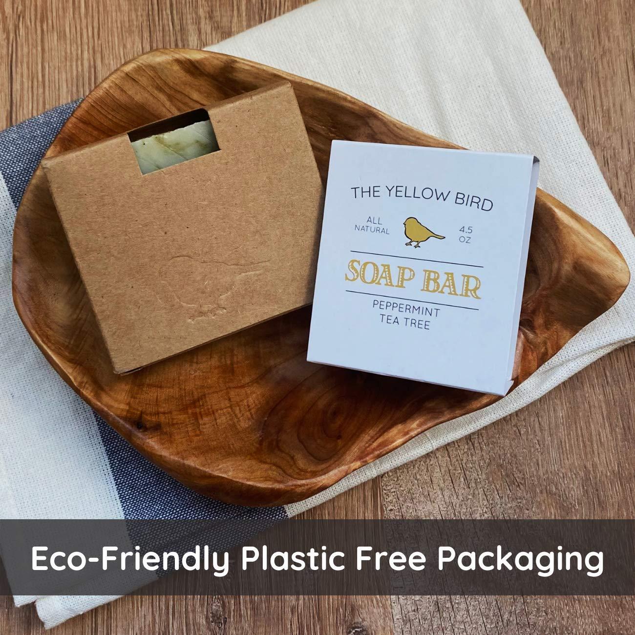 Jabón Natural La Menta Amarilla 127g - Árbol de Té y Menta