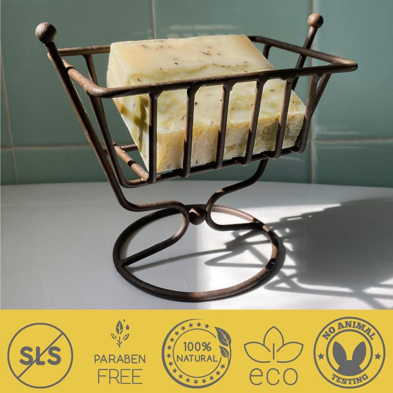 Jabón Natural La Menta Amarilla 127g - Árbol de Té y Menta