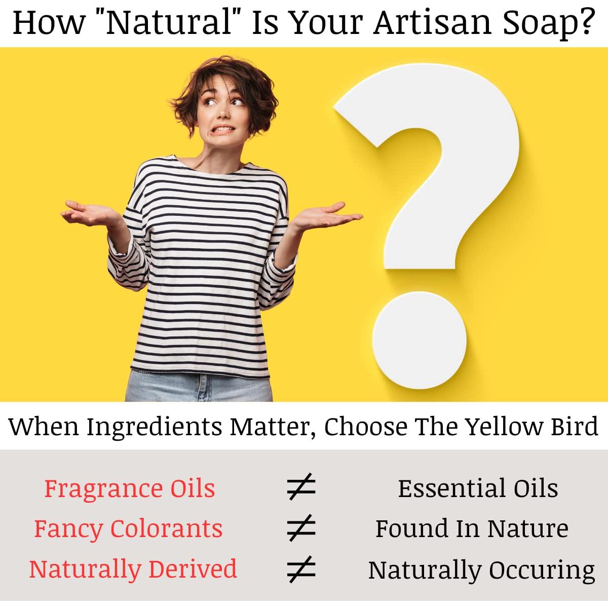 Jabón Natural La Menta Amarilla 127g - Árbol de Té y Menta