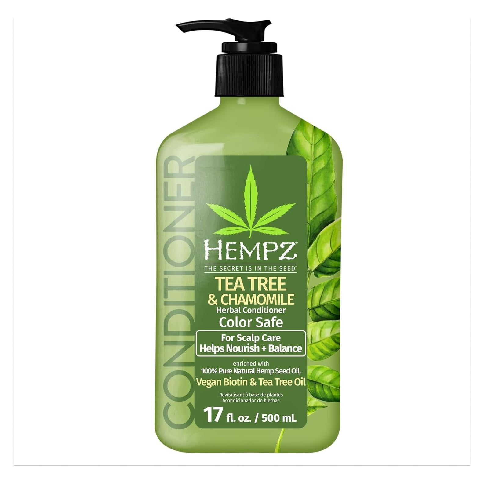 Acondicionador Hempz Biotin 500 ml - Árbol de té y manzanilla