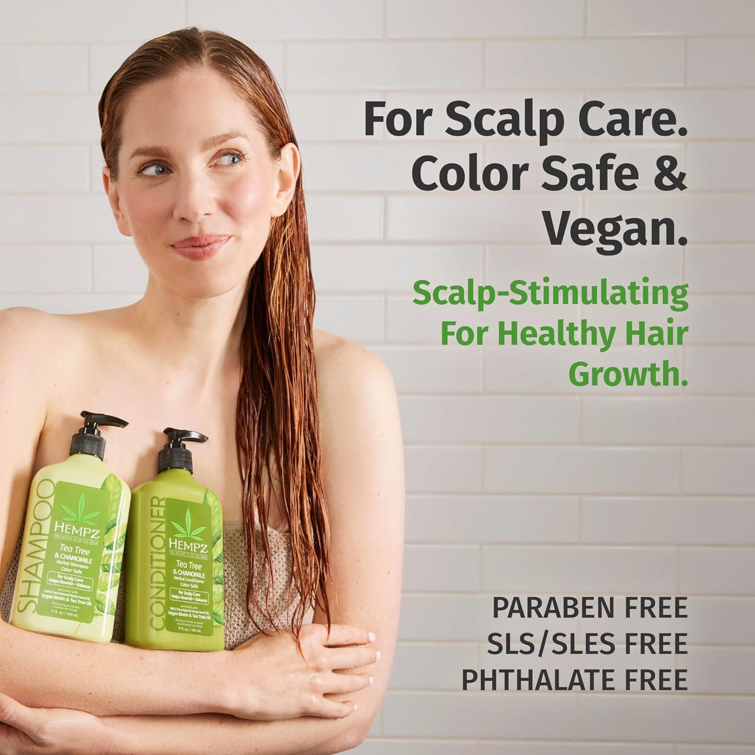 Acondicionador Hempz Biotin 500 ml - Árbol de té y manzanilla