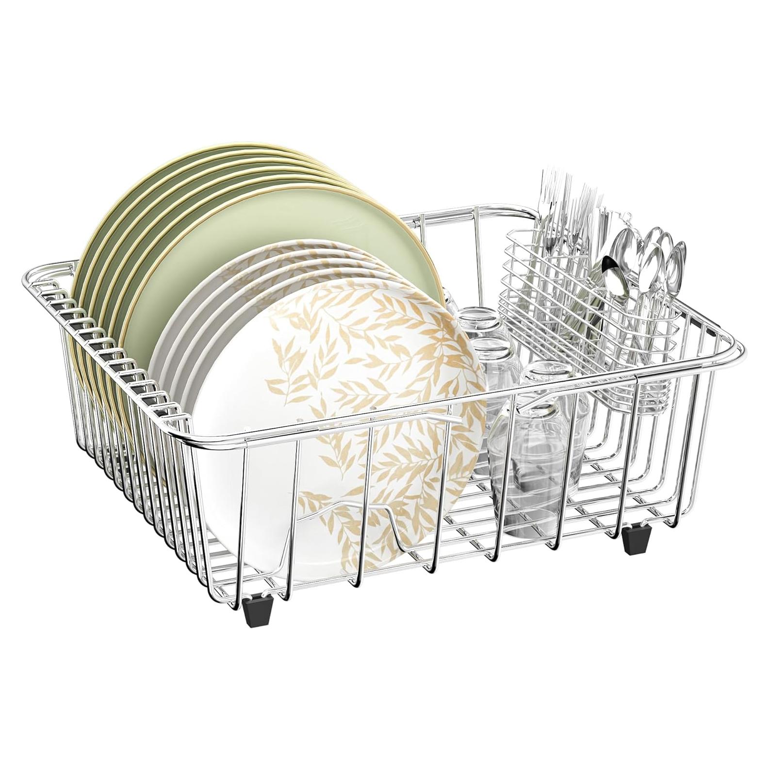 Escurridor de Platos JAQ Acero Inoxidable 304 Ajustable 38.5-52.2 cm