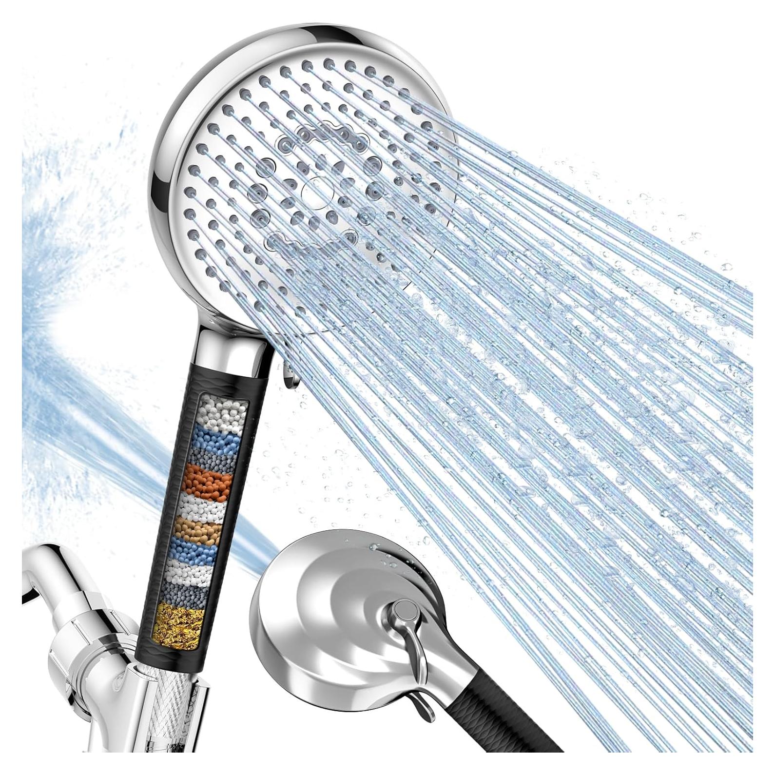 Cabezal de Ducha Filtrado Fitespot 9 Modos Alta Presión 152 cm