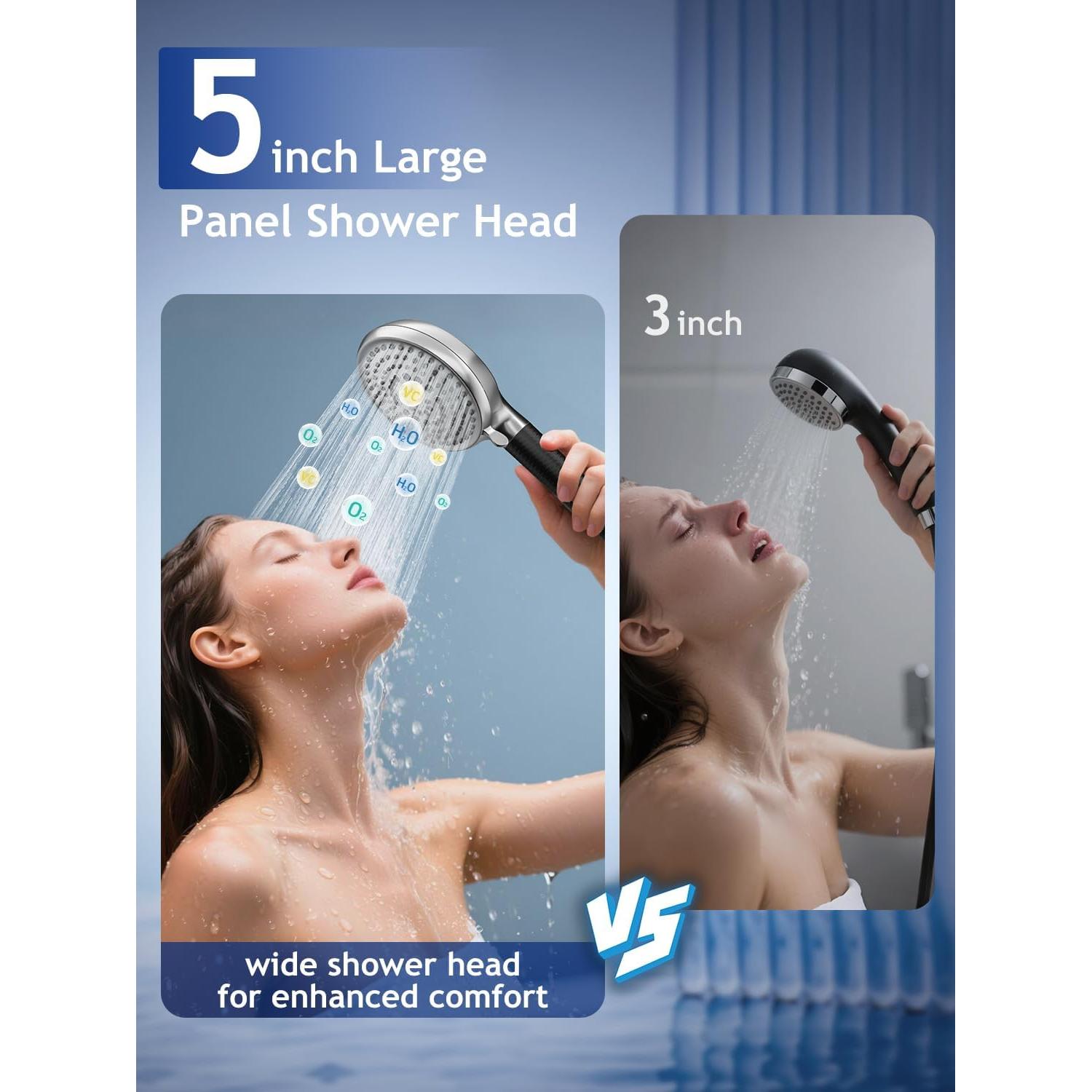 Cabezal de Ducha Filtrado Fitespot 9 Modos Alta Presión 152 cm