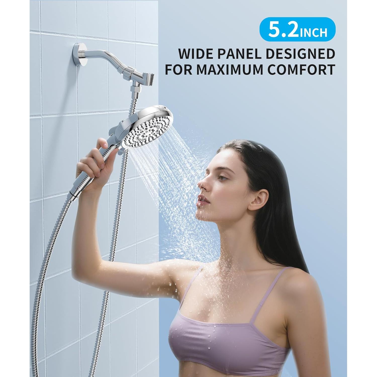 Cabezal de Ducha Filtrado EMBATHER con 10 Modos y 2 Filtros