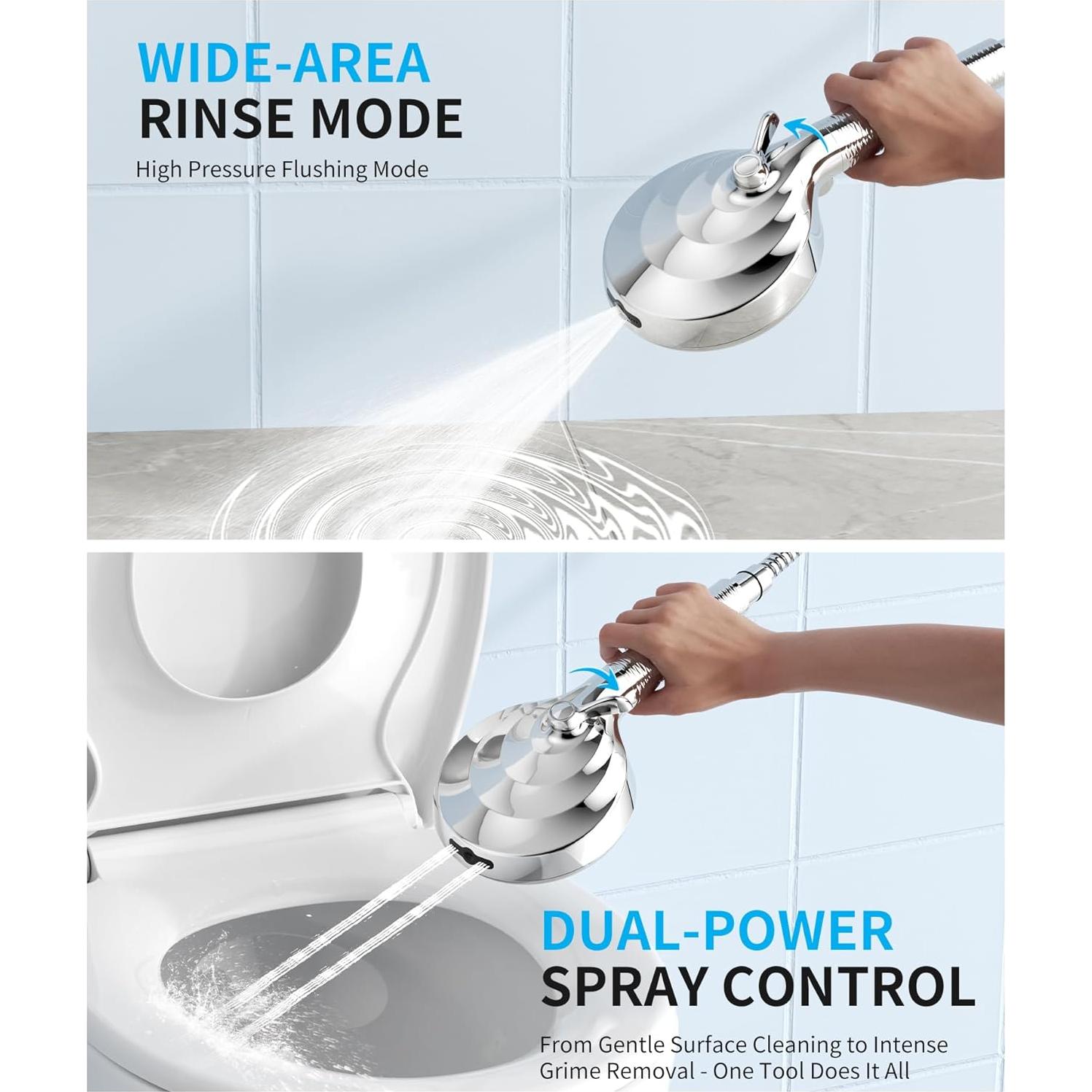 Cabezal de Ducha Filtrado EMBATHER con 10 Modos y 2 Filtros