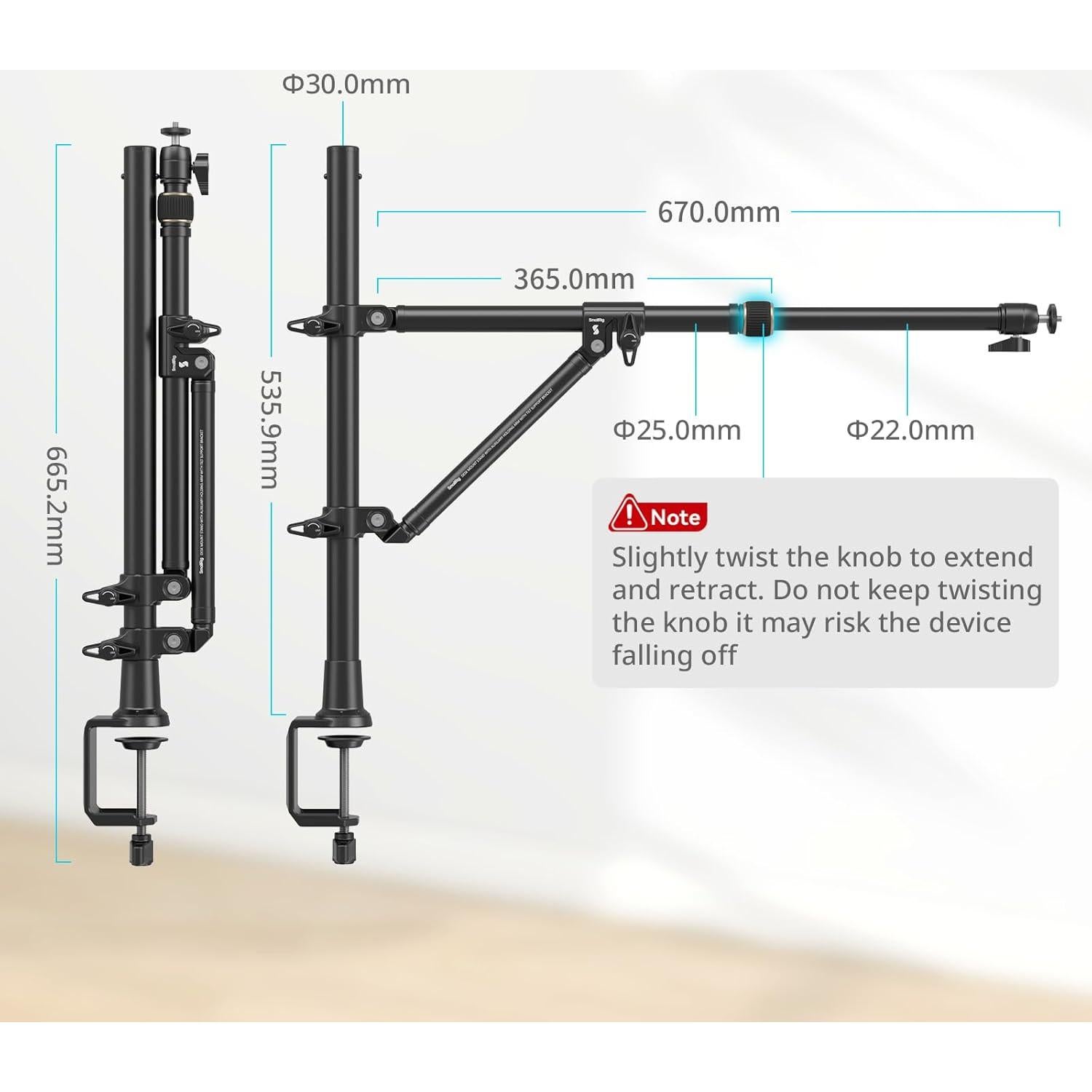 Soporte de Escritorio para Cámara SmallRig 4304-CF 3kg