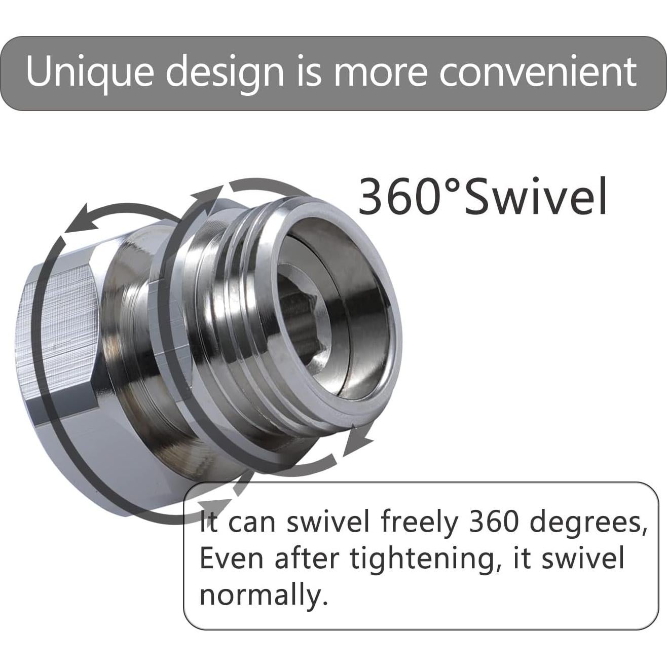 Adaptador Giratorio G-Sunny 3/4" Latón para Manguera Jardín