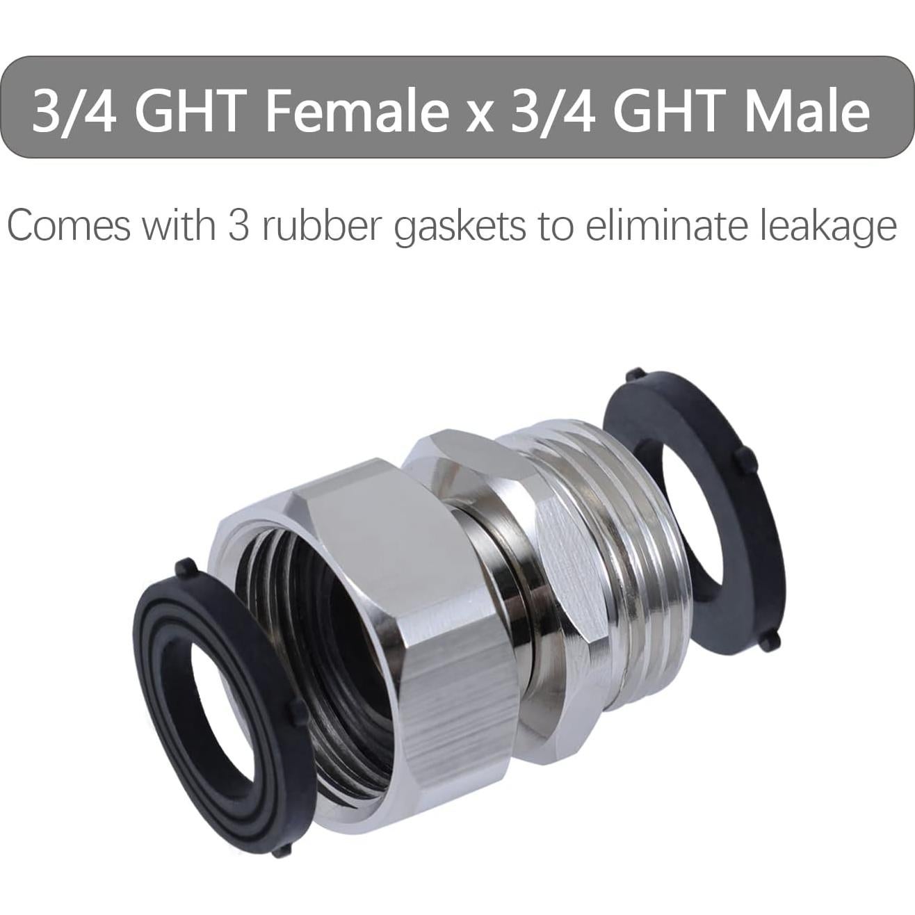 Adaptador Giratorio G-Sunny 3/4" Latón para Manguera Jardín