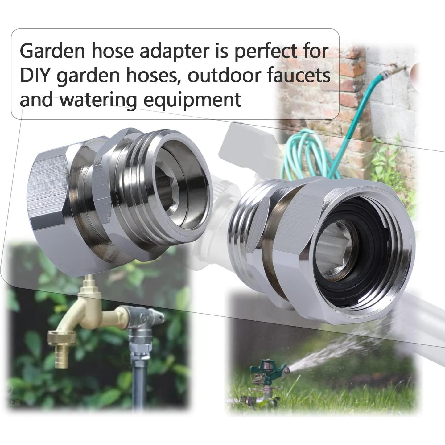 Adaptador Giratorio G-Sunny 3/4" Latón para Manguera Jardín