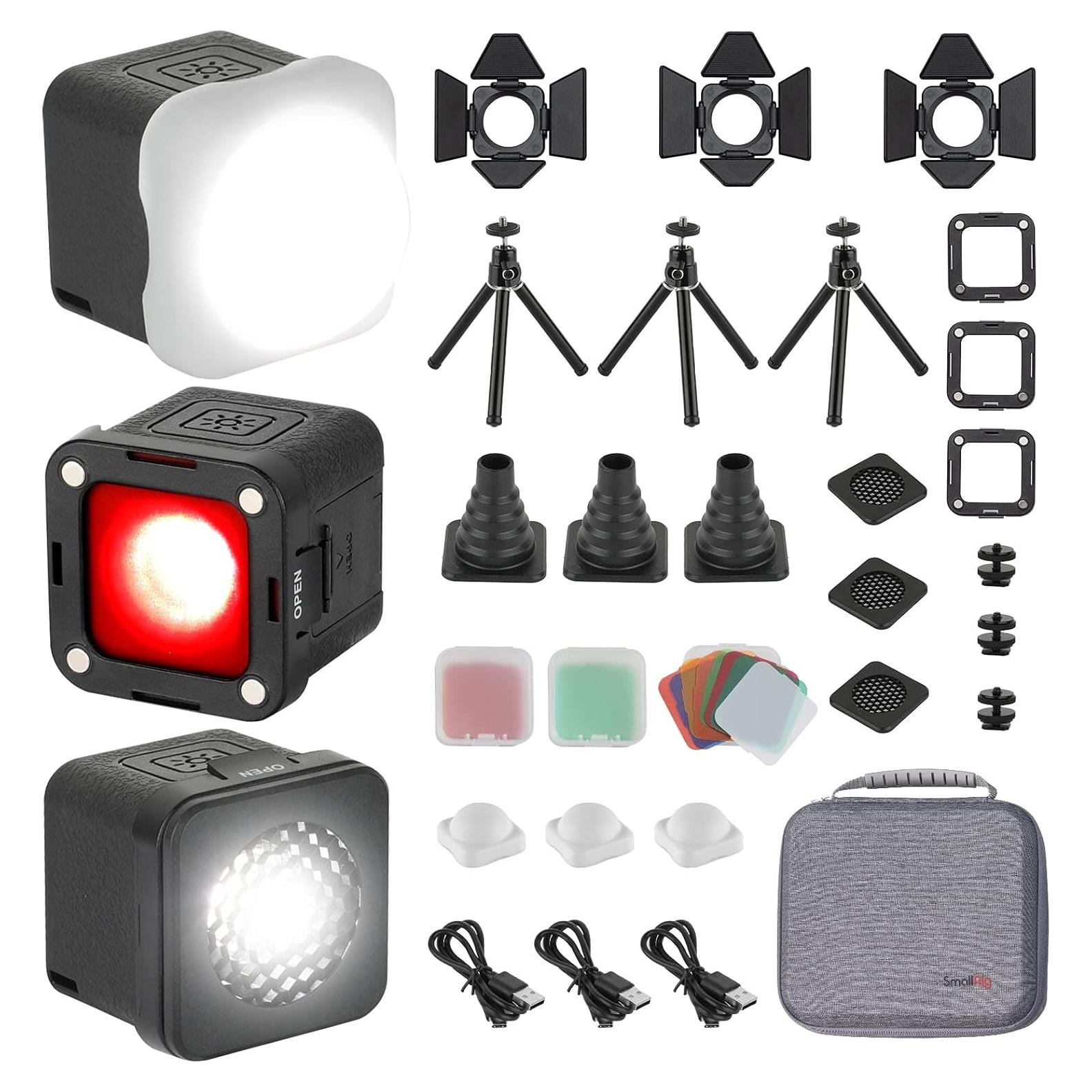 Kit de Iluminación LED Mini SmallRig RM01 3 Piezas 5600K