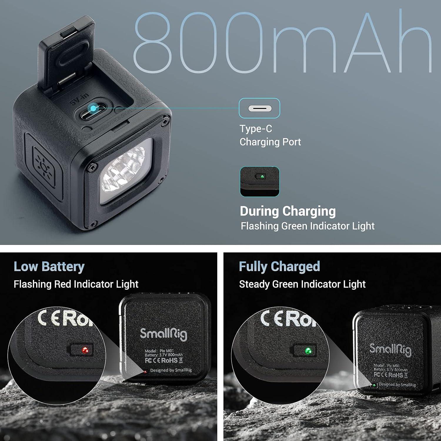 Kit de Iluminación LED Mini SmallRig RM01 3 Piezas 5600K