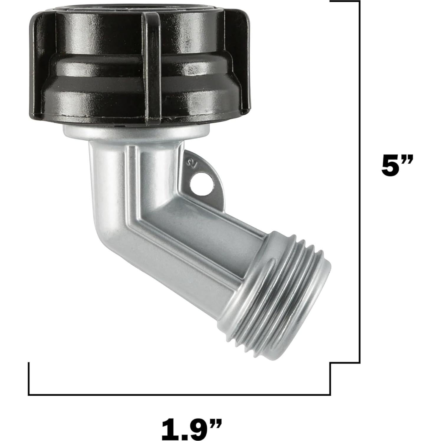 Conector de codo Gilmour para manguera de jardín 45° metal