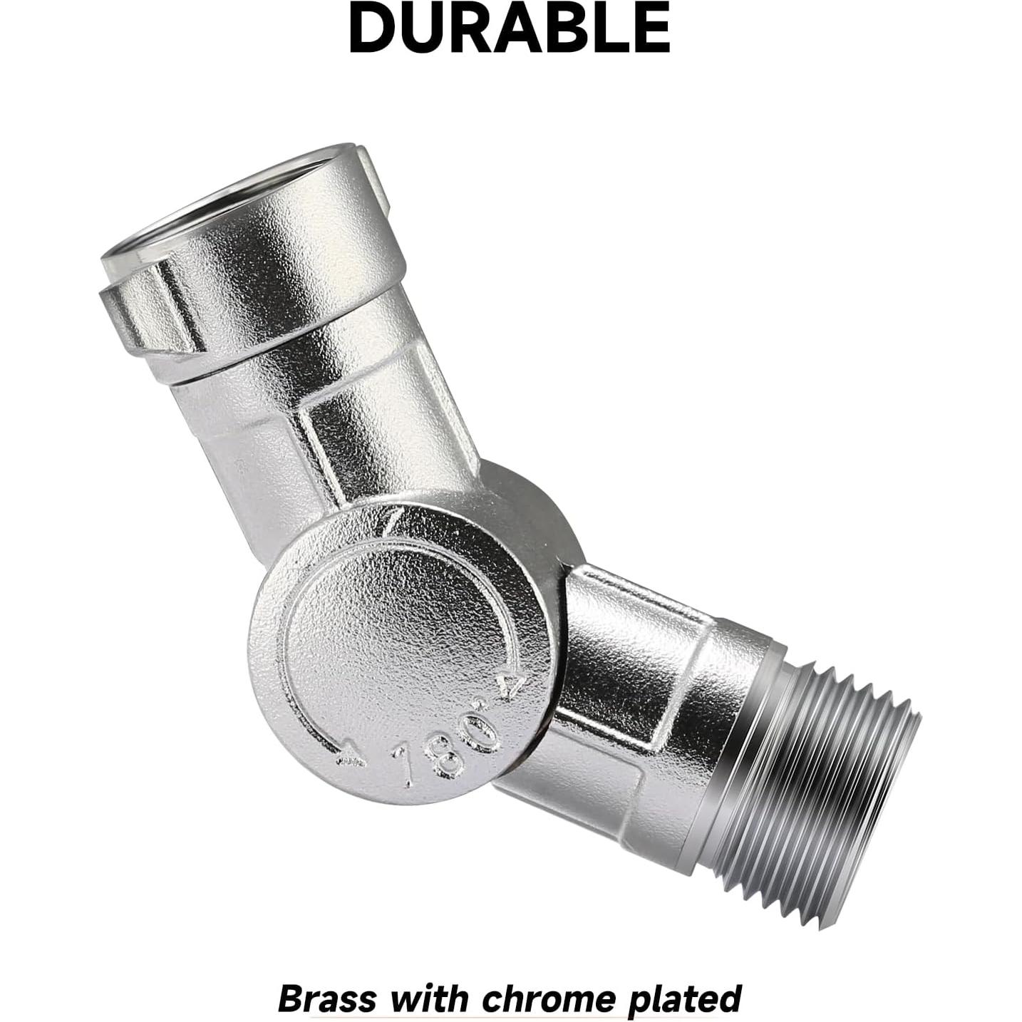 Conector Giratorio de Latón Roastove 180° y 360° Ajustable