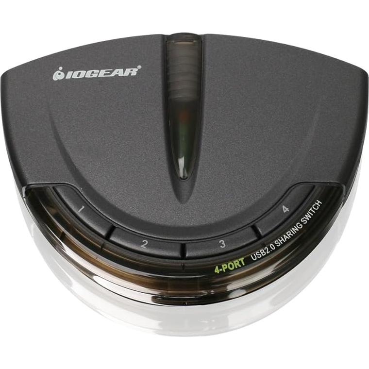 Interruptor Automático USB 2.0 IOGEAR GUB431 para 4 Computadoras