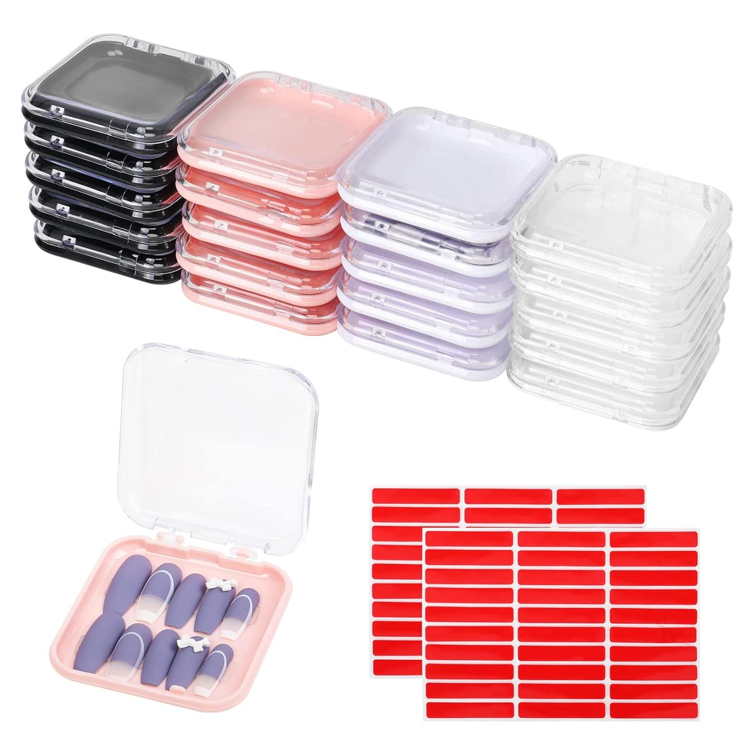 Caja de almacenamiento para uñas postizas MAKALONE 20 piezas
